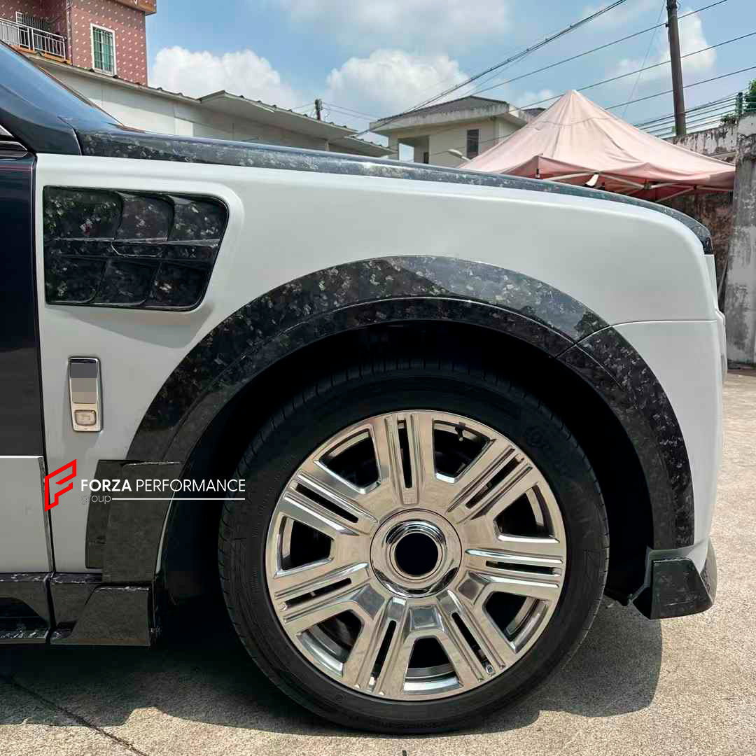 DRY CARBON CONVERSION BODY KIT for ROLLS-ROYCE CULLINAN SERIES 1 2018 - 2025 upgrade to SERIES 2 FACELIFT



Set includes:

Front Lip
Front Bumper
Front Bumper Meshes

Headlights
Front Grille Frame
Hood / Bonnet
Front Fenders
Fenders Flares
Door Covers
Side Skirts
Roof Spoiler
D-Pillar Panel
Rear Trunk Spoiler
Rear Panel
Rear Bumper
Rear Diffuser
Exhaust Tips
Material: Dry Carbon