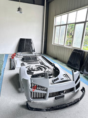 DRY CARBON CONVERSION BODY KIT for ROLLS-ROYCE CULLINAN SERIES 1 2018 - 2025 upgrade to SERIES 2 FACELIFT



Set includes:

Front Lip
Front Bumper
Front Bumper Meshes

Headlights
Front Grille Frame
Hood / Bonnet
Front Fenders
Fenders Flares
Door Covers
Side Skirts
Roof Spoiler
D-Pillar Panel
Rear Trunk Spoiler
Rear Panel
Rear Bumper
Rear Diffuser
Exhaust Tips
Material: Dry Carbon
