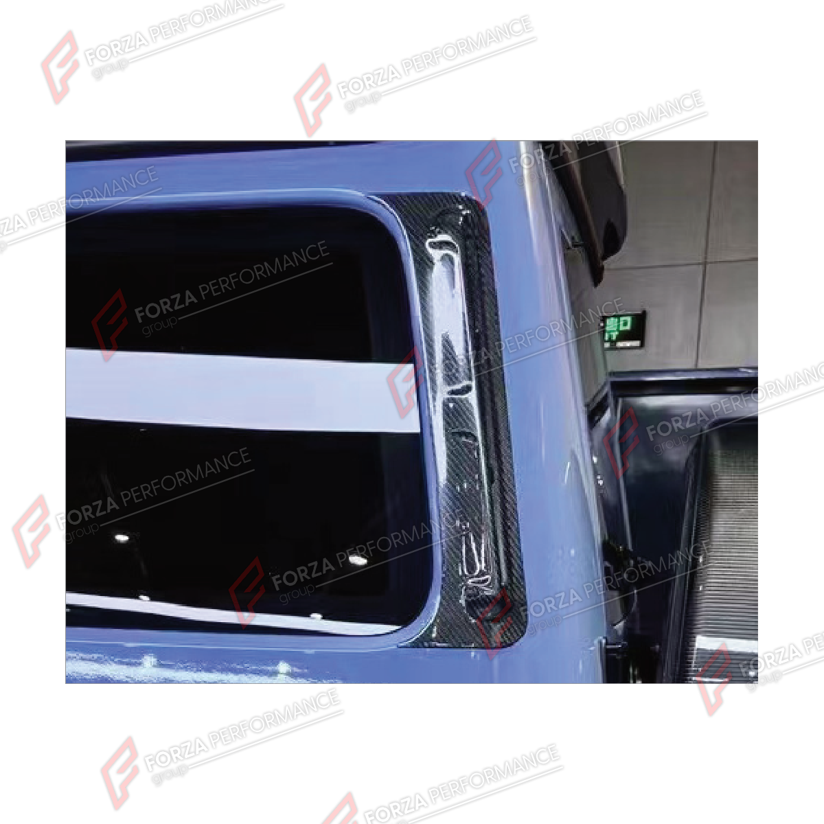 DRY CARBON D-PILLAR AIR VENTS for MERCEDES-BENZ G-CLASS W464 2019 - 2024 FORZA PERFORMANCE custom fit M Style

Set includes:
D-Pillar Air Vents

Material: Dry Carbon

NOTE: Professional installation is required.