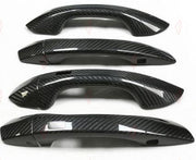 DRY CARBON DOOR HANDLE COVERS 8 PCS for AUDI A6 S6 RS6 C8 2019+
Set includes:

Door Handle Covers (8 pcs/set)
Material: Dry Carbon

NOTE: Specify door count, sensor and puddle-light configuration when ordering. Add-on type - installs over the original part. Professional installation is required.