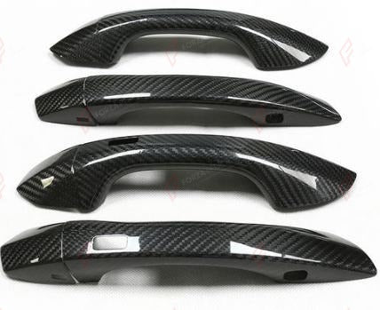 DRY CARBON DOOR HANDLE COVERS 8 PCS for AUDI A6 S6 RS6 C8 2019+