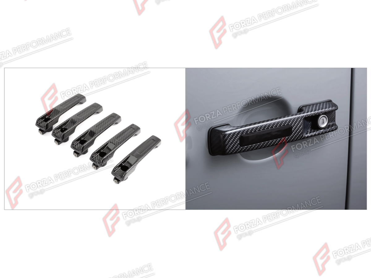 DRY CARBON DOOR HANDLE COVERS for MERCEDES-BENZ G-CLASS W464 2019 - 2024 FORZA PERFORMANCE custom fit Grooved

Set includes:
Door Handle Covers

Material: Dry Carbon

NOTE: Professional installation is required.