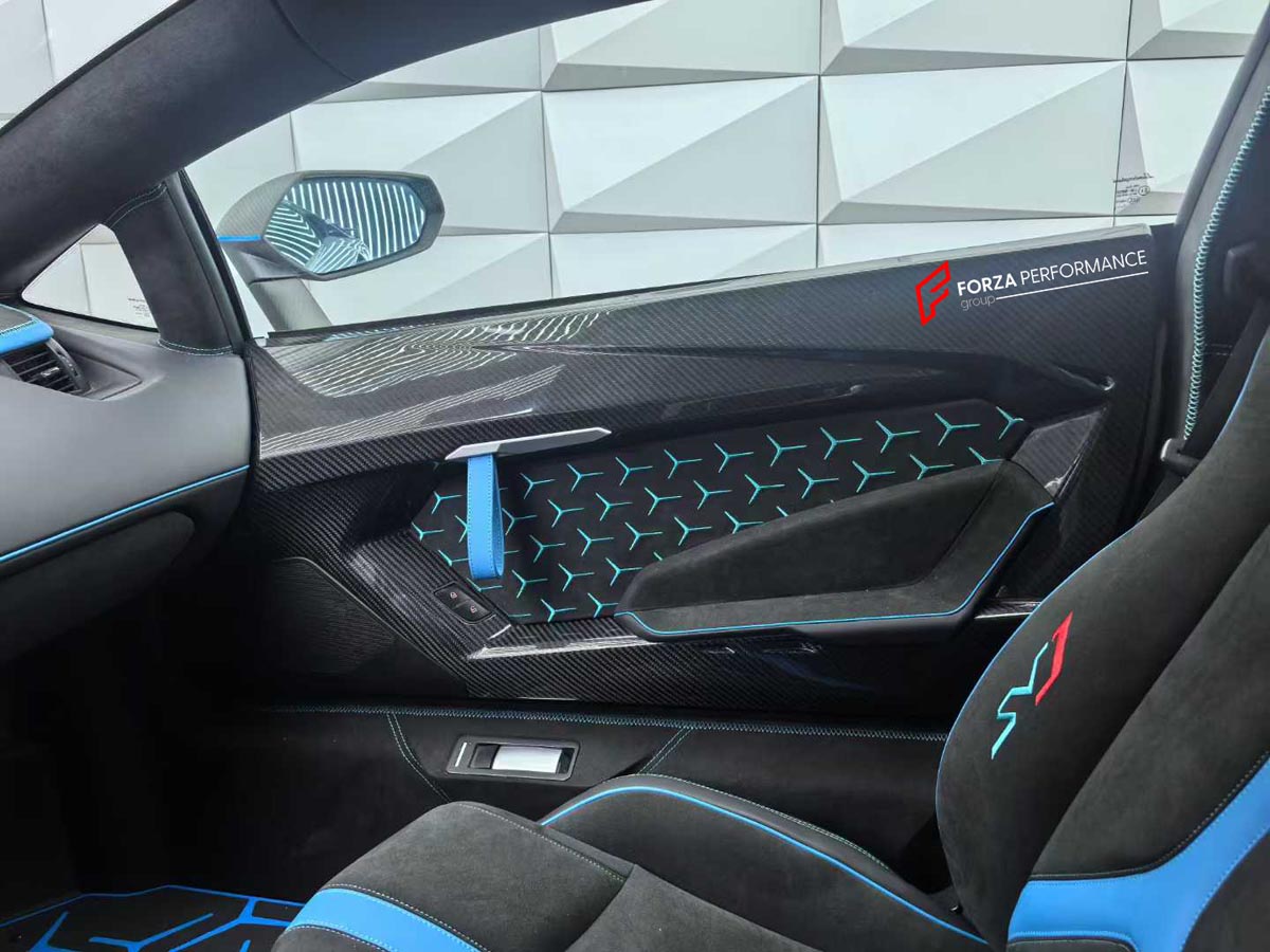 Dry Carbon Door Panel for Lamborghini AVENTADOR LP700 LP700-4 ROADSTER LP720 LP740 LP750 LP770 SVJ S ROADSTER
Set includes:

Door Panel
Material: Dry Carbon

NOTE: Professional installation is required.