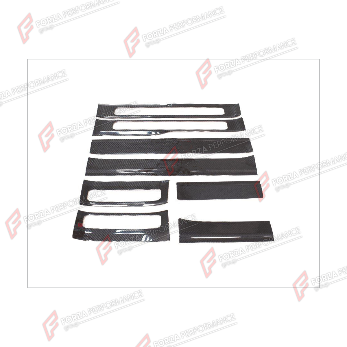 DRY CARBON DOOR SILL TRIM COVERS for MERCEDES-BENZ G-CLASS W464 G63 G350 G350D G400D G500 G550 2019 - 2024

Set includes:
Door Sill Trim Covers

Material: Dry Carbon

NOTE: Professional installation is required.