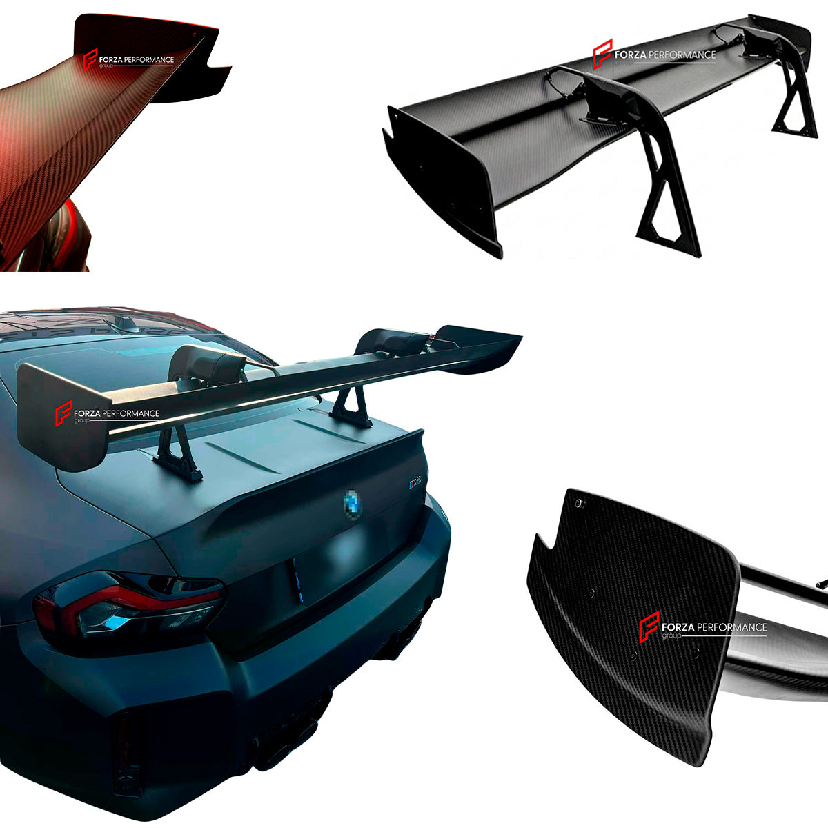 DRY CARBON DRS SPOILER WING for BMW M2 G87 2023+ FORZA PERFORMANCE Drag ...