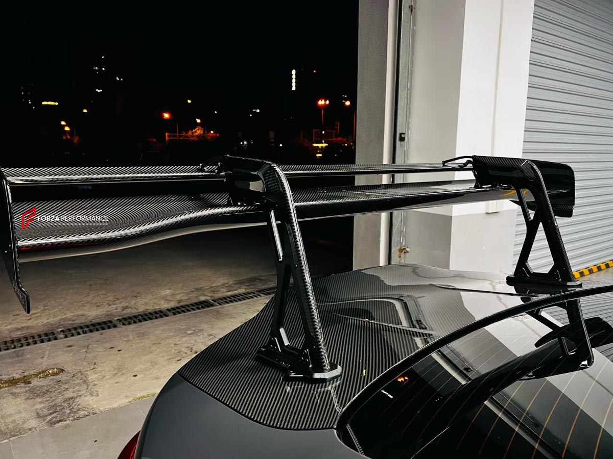 DRY CARBON DRS SPOILER WING for BMW M3 G80 2021+ M4 G82 2021+ FORZA PERFORMANCE Drag Reduction System spoiler