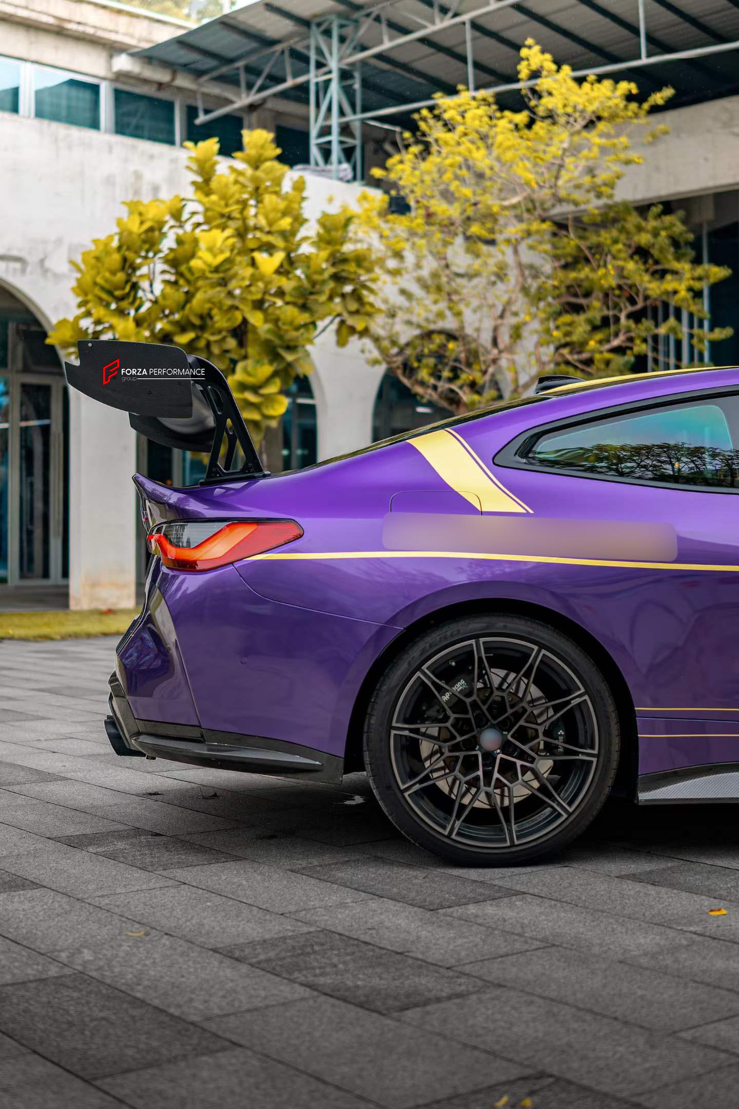 DRY CARBON DRS SPOILER WING for BMW M3 G80 2021+ M4 G82 2021+ FORZA PERFORMANCE Drag Reduction System spoiler