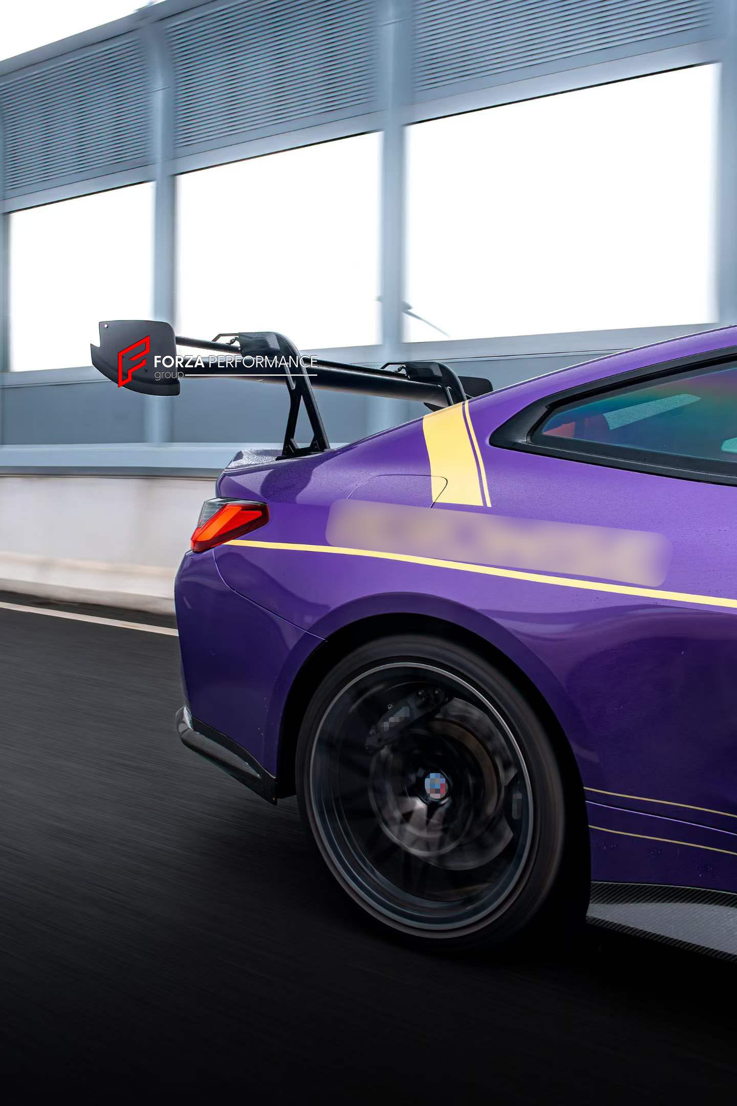 DRY CARBON DRS SPOILER WING for BMW M3 G80 2021+ M4 G82 2021+ FORZA PERFORMANCE Drag Reduction System spoiler