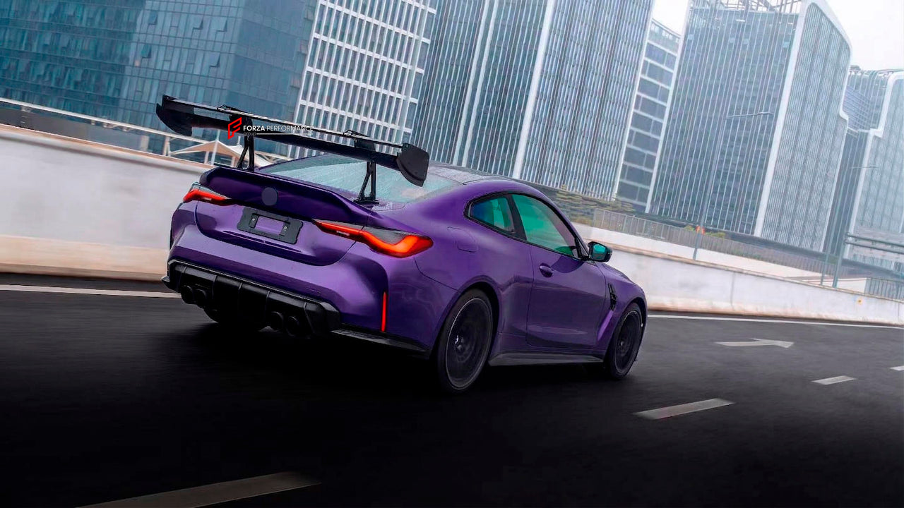 DRY CARBON DRS SPOILER WING for BMW M3 G80 2021+ M4 G82 2021+ FORZA PERFORMANCE Drag Reduction System spoiler