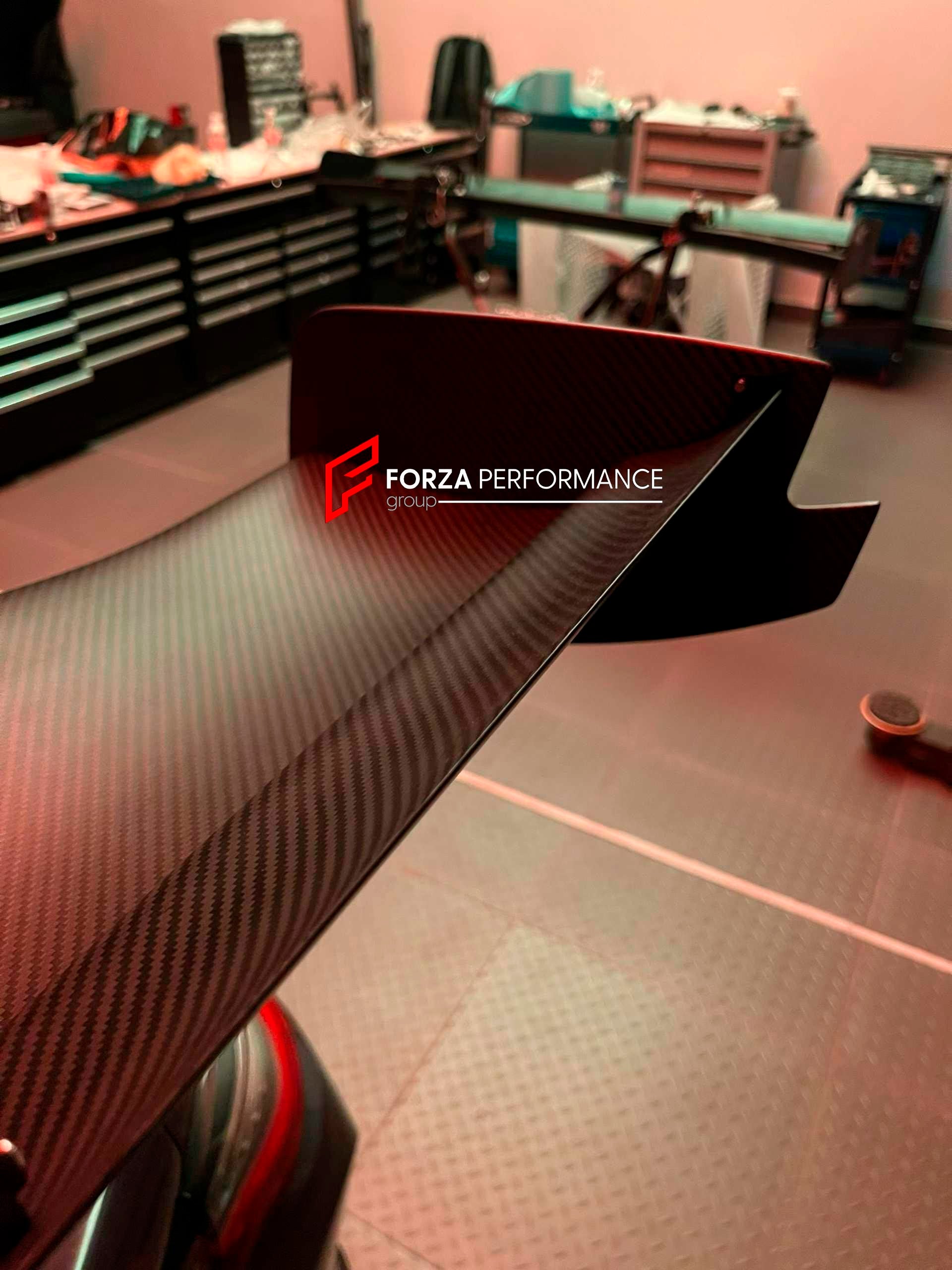 DRY CARBON DRS SPOILER WING for BMW M3 G80 2021+ M4 G82 2021+ FORZA PERFORMANCE Drag Reduction System spoiler