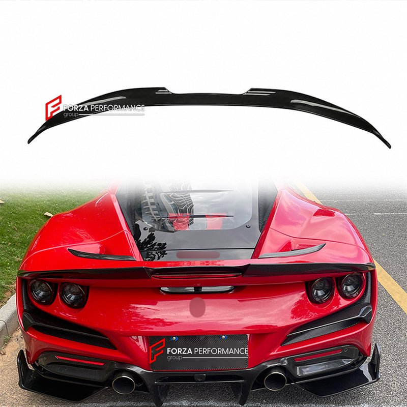 DRY CARBON DUCKTAIL SPOILER for FERRARI F8 TRIBUTO SPIDER 2019 - 2022