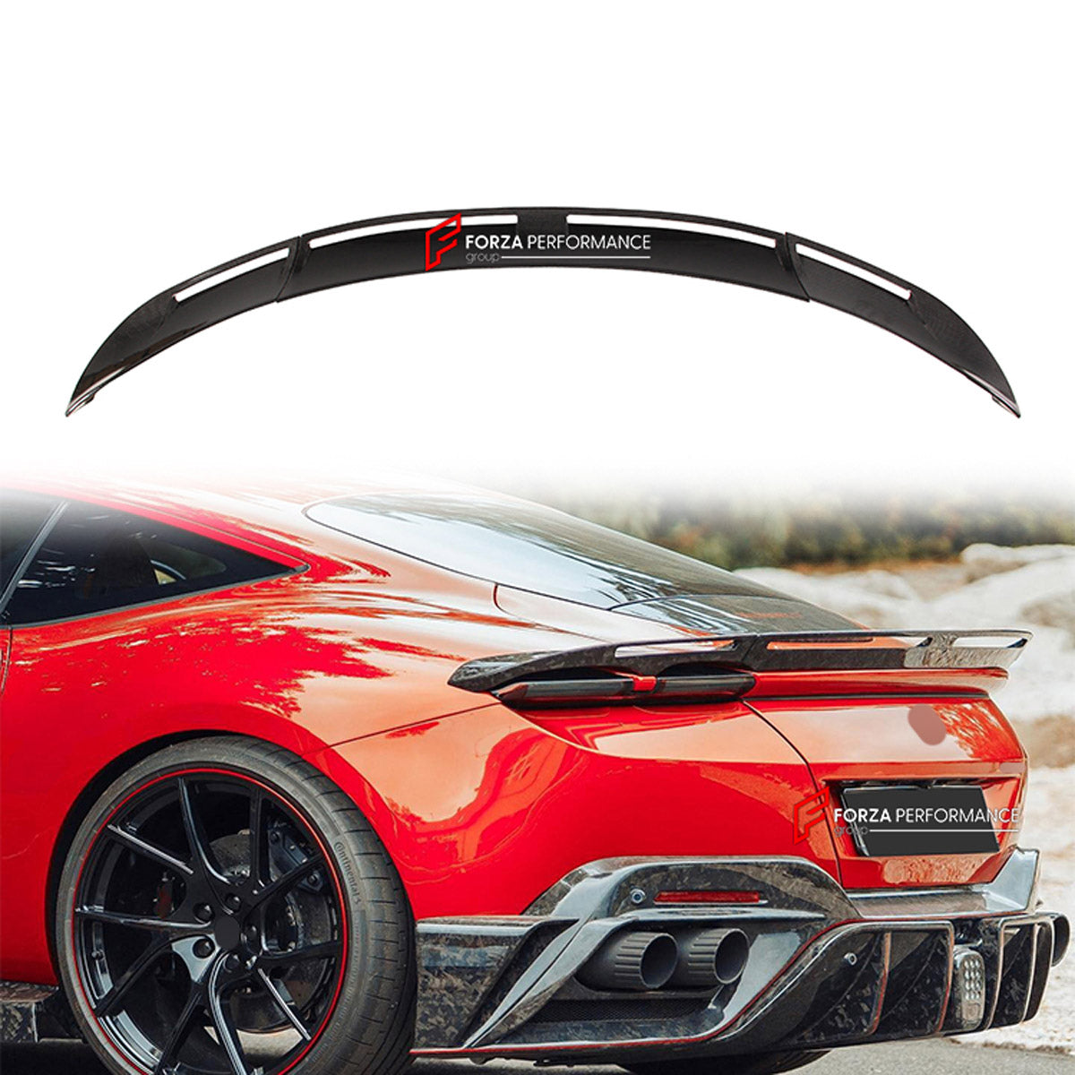 DRY CARBON DUCKTAIL SPOILER for FERRARI ROMA 2020+ FORZA PERFORMANCE custom fit Mansory Style

Set includes:
Ducktail Spoiler

Material: Dry Carbon

NOTE: Professional installation is required.