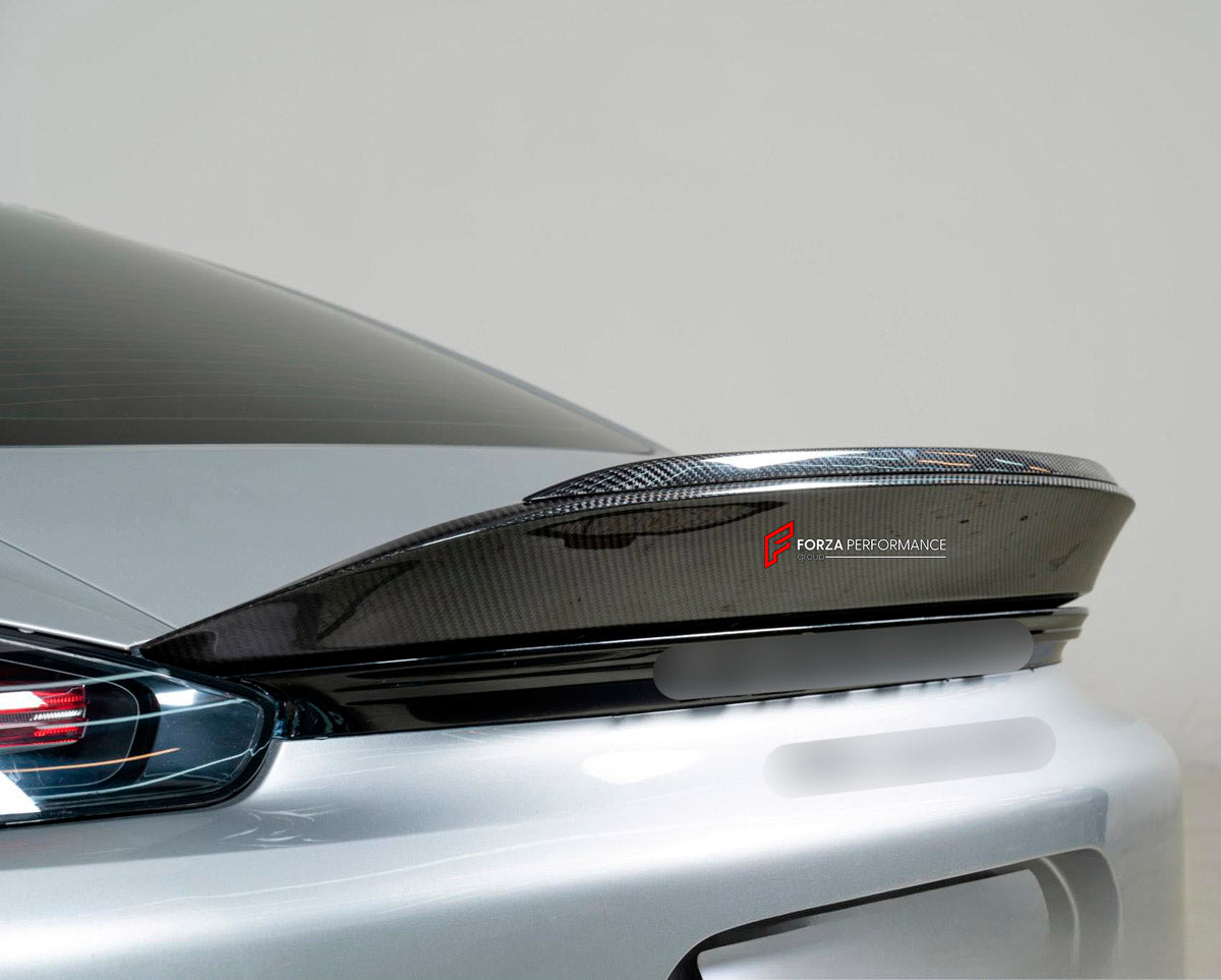 DRY CARBON DUCKTAIL SPOILER for PORSCHE 718 982 SPYDER CAYMAN BOXSTER 2016 - 2025 custom fit RS
Set includes:

Ducktail Spoiler
Material: Dry Carbon

NOTE: Professional installation is required.