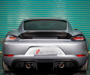 DRY CARBON DUCKTAIL SPOILER for PORSCHE 718 982 SPYDER CAYMAN BOXSTER 2016 - 2025 custom fit RS
Set includes:

Ducktail Spoiler
Material: Dry Carbon

NOTE: Professional installation is required.