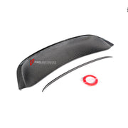 DRY CARBON DUCKTAIL SPOILER for PORSCHE 718 982 SPYDER CAYMAN BOXSTER 2016 - 2025 custom fit RS
Set includes:

Ducktail Spoiler
Material: Dry Carbon

NOTE: Professional installation is required.
