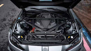 DRY CARBON ENGINE BAY KIT for BMW M3 G80 G81 M4 G82 G83 2020+

Set includes:
Hood Bonnet
Engine Cover
Strut Tower Brace
Engine Bay Trim Covers
Air Intake System

Material: Dry Carbon

NOTE: Professional installation is required.