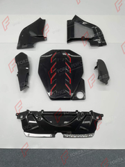 DRY CARBON ENGINE BAY KIT for BMW M5 G90 G99 2024+

Set includes:
Engine Cover
Engine Bay Trim Covers

Material: Dry Carbon

NOTE: Professional installation is required.