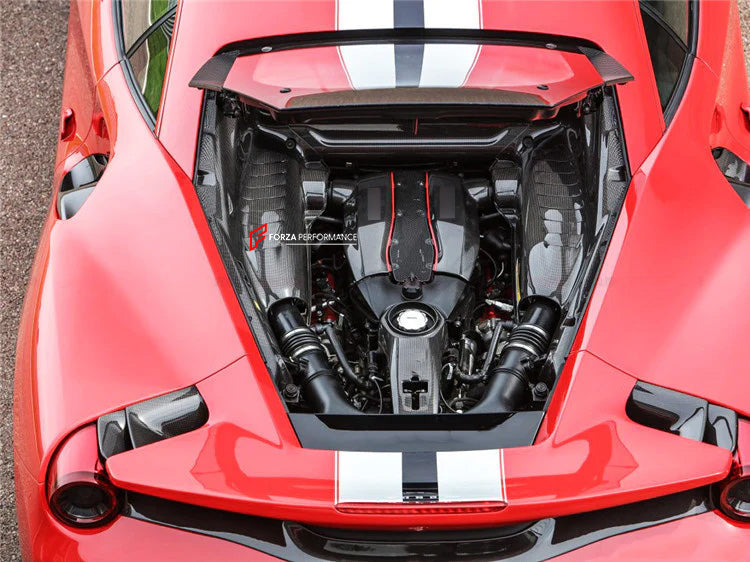 DRY CARBON ENGINE BAY PANELS for FERRARI 488 GTB PISTA 2015 - 2020

Set includes:

Engine Bay

Material: Carbon Fiber

NOTE: Professional installation is required