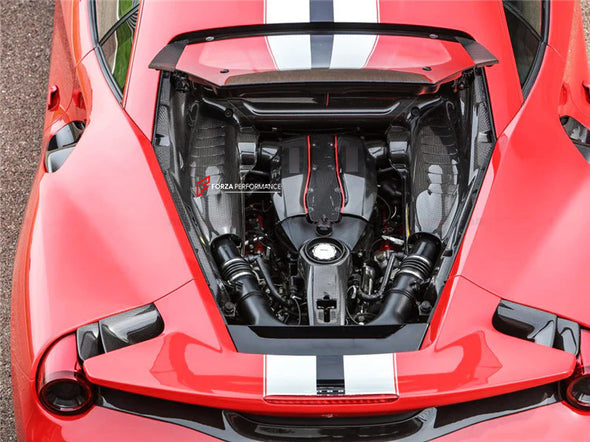 DRY CARBON ENGINE BAY PANELS for FERRARI 488 GTB PISTA 2015 - 2020

Set includes:

Engine Bay

Material: Carbon Fiber

NOTE: Professional installation is required