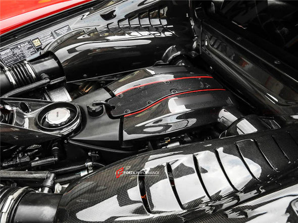DRY CARBON ENGINE BAY PANELS for FERRARI 488 GTB PISTA 2015 - 2020

Set includes:

Engine Bay

Material: Carbon Fiber

NOTE: Professional installation is required