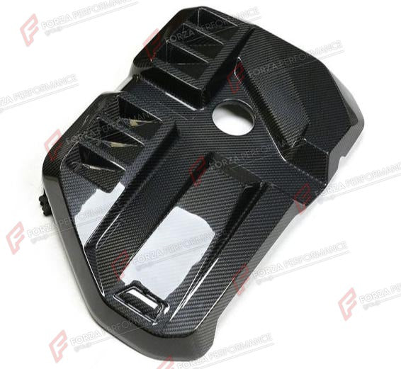 DRY CARBON ENGINE COVER for BMW M2 G87 2023+
Set includes:

Engine Cover
Material: Dry Carbon

NOTE: Professional installation is required.