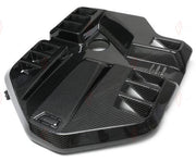 DRY CARBON ENGINE COVER for BMW M3 G80 2021+ EVE Style
Set includes:

Engine Cover
Material: Dry Carbon

NOTE: For G80 M3 only. Professional installation is required.