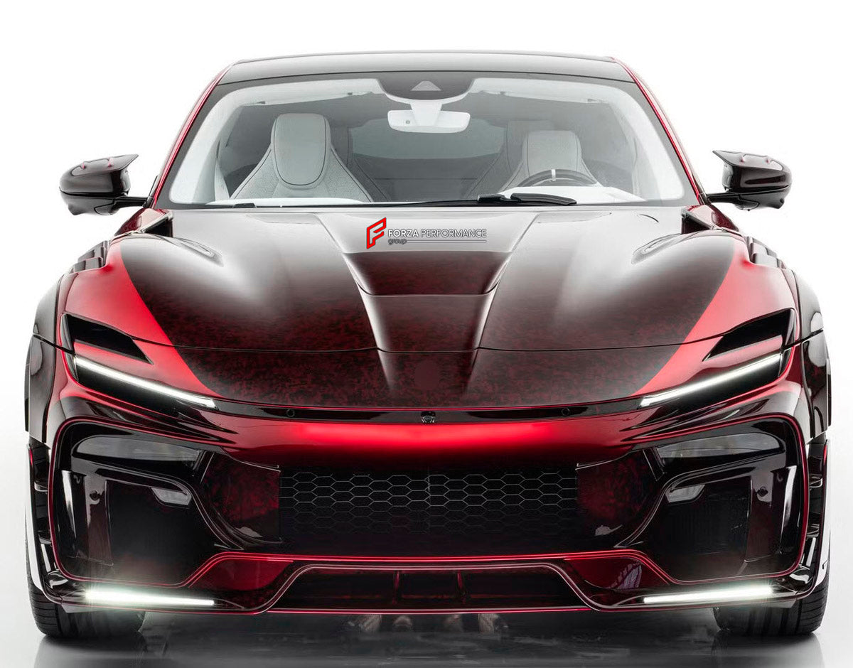 DRY CARBON HOOD BONNETfor FERRARI PUROSANGUE 2023+ FORZA PERFORMANCE Mansory
Set includes:

Hood Bonnet
Material: Dry Carbon

NOTE: Professional installation is required.