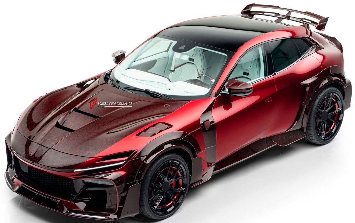 DRY CARBON HOOD BONNETfor FERRARI PUROSANGUE 2023+ FORZA PERFORMANCE Mansory
Set includes:

Hood Bonnet
Material: Dry Carbon

NOTE: Professional installation is required.