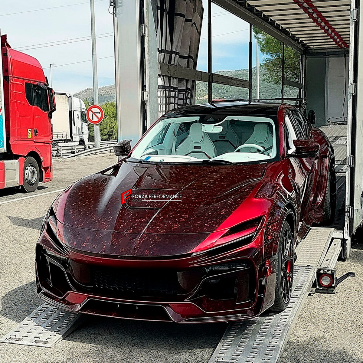 DRY CARBON HOOD BONNETfor FERRARI PUROSANGUE 2023+ FORZA PERFORMANCE Mansory
Set includes:

Hood Bonnet
Material: Dry Carbon

NOTE: Professional installation is required.