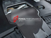 DRY CARBON ENGINE COVER for MERCEDES BENZ AMG G63 E63 S S63 GT63 S Forza Performance custom fit buy HD Carbon style design