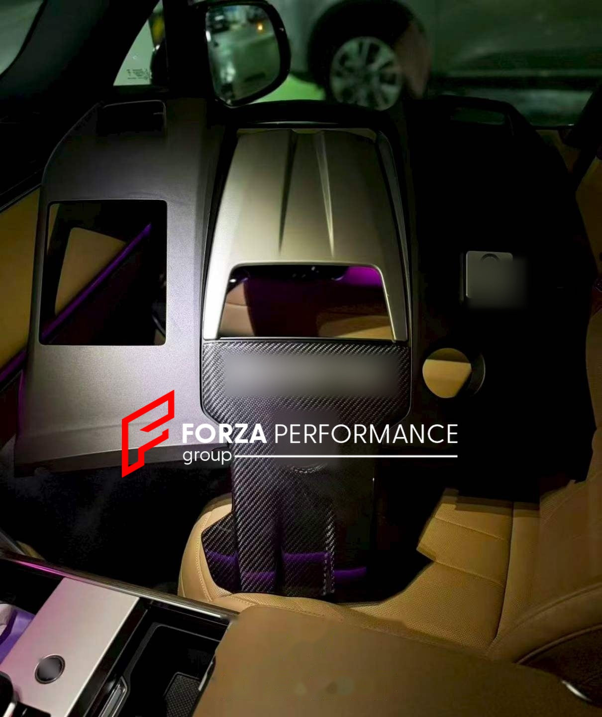 DRY CARBON ENGINE COVER for MERCEDES BENZ AMG G63 E63 S S63 GT63 S Forza Performance custom fit buy HD Carbon style design