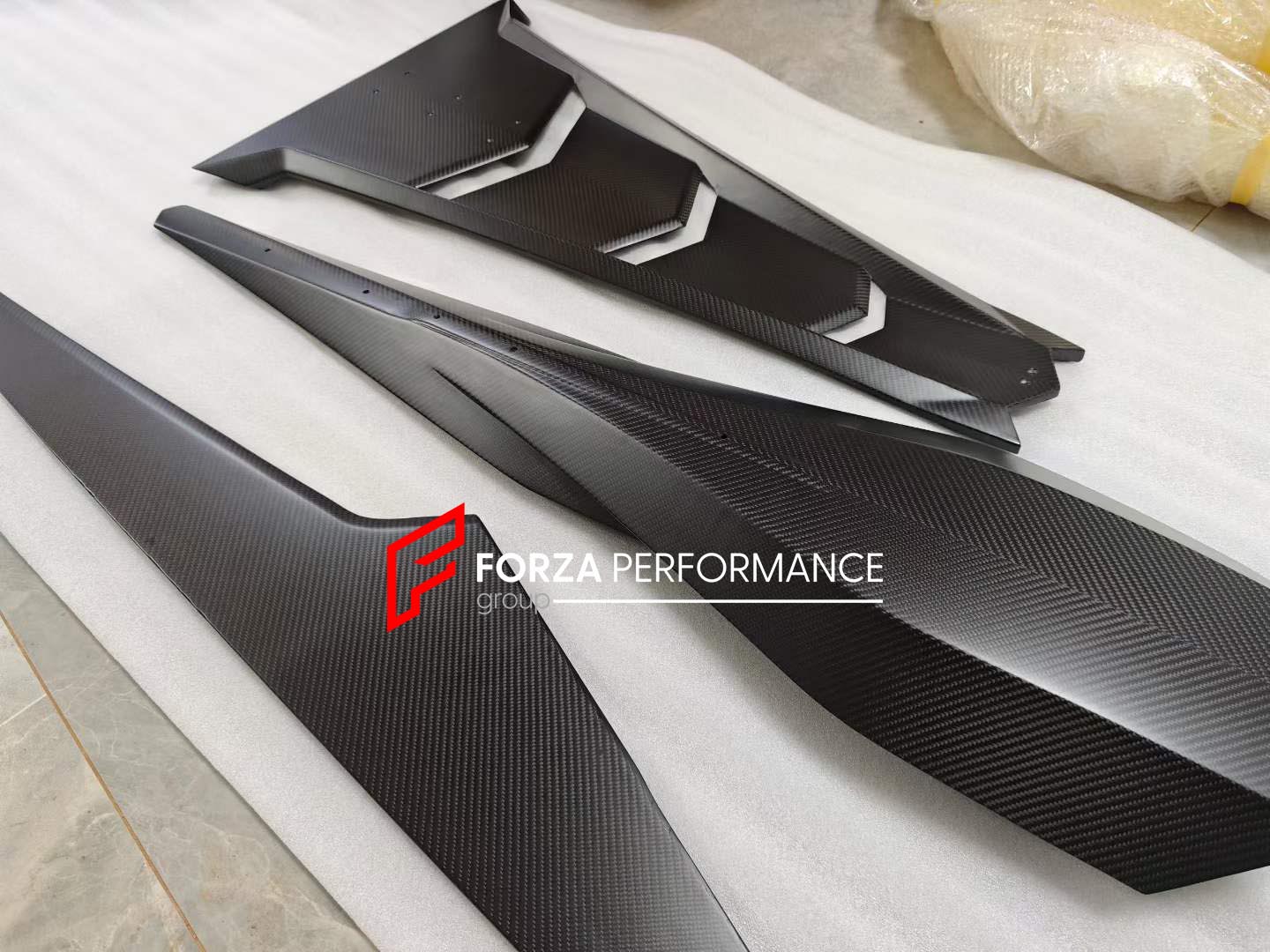 DRY CARBON ENGINE COVER WITH SPOILER WING for LAMBORGHINI REVUELTO DUKE 2023+ custom fit buy Ragnarok style design