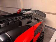 DRY CARBON ENGINE COVER WITH SPOILER WING for LAMBORGHINI REVUELTO DUKE 2023+ custom fit buy Ragnarok style design