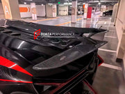 DRY CARBON ENGINE COVER WITH SPOILER WING for LAMBORGHINI REVUELTO DUKE 2023+ custom fit buy Ragnarok style design