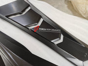 DRY CARBON ENGINE COVER WITH SPOILER WING for LAMBORGHINI REVUELTO DUKE 2023+ custom fit buy Ragnarok style design