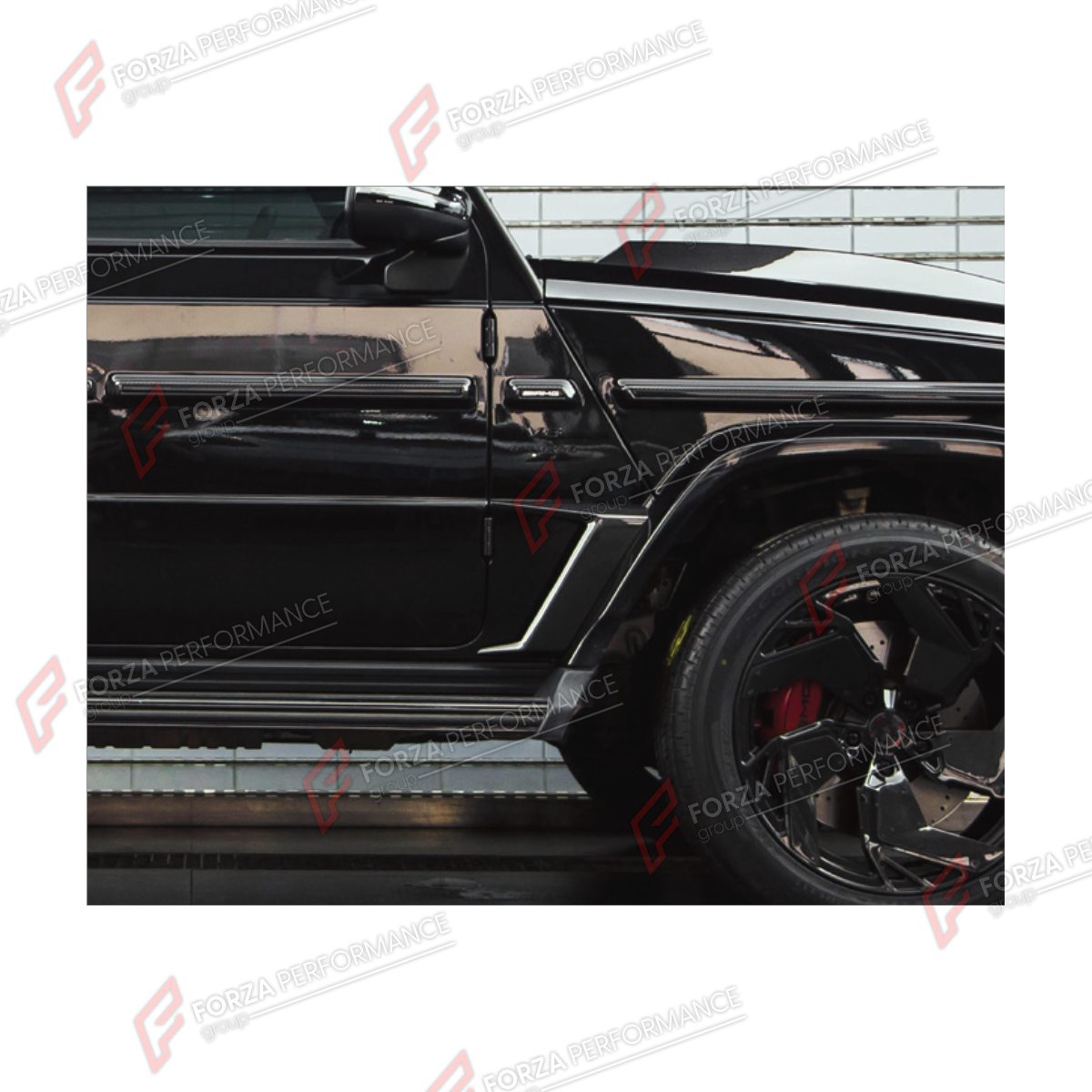 DRY CARBON FENDER TRIM COVERS for MERCEDES-BENZ G-CLASS W464 G500 2019 - 2024 FORZA PERFORMANCE custom fit Shark Style

Set includes:
Fender Trim Covers

Material: Dry Carbon

NOTE: Professional installation is required.