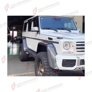 DRY CARBON FENDERS for MERCEDES-BENZ G-CLASS W463 2008 - 2018

Set includes:
Front Fenders
Rear Fenders

Material: Dry Carbon, Carbon, Plastic

NOTE: Professional installation is required.