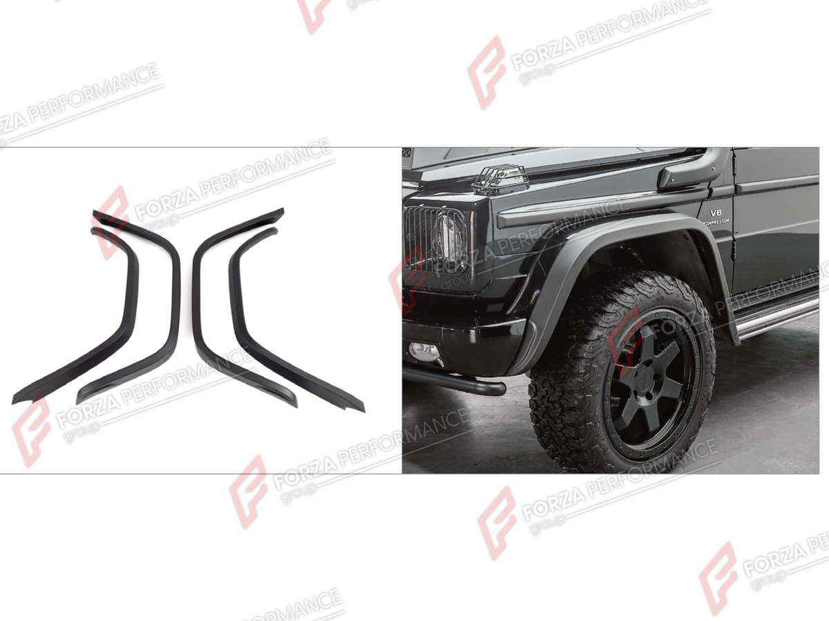 DRY CARBON FENDERS for MERCEDES-BENZ G-CLASS W463 G55 2008 - 2018 FORZA PERFORMANCE custom fit TI MECH II

Set includes:
Front Fenders
Rear Fenders

Material: Dry Carbon

NOTE: Professional installation is required.