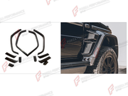 DRY CARBON FENDERS for MERCEDES-BENZ G-CLASS W464 2019 - 2024 FORZA PERFORMANCE custom fit B700 B800 B900

Set includes:
Front Fenders
Rear Fenders

Material: Dry Carbon

NOTE: Professional installation is required.