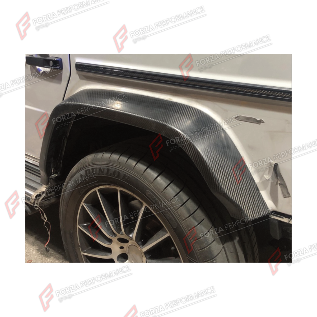 DRY CARBON FENDERS for MERCEDES-BENZ G-CLASS W464 G63 2019 - 2024 FORZA PERFORMANCE custom fit G63 Style

Set includes:
Front Fenders
Rear Fenders

Material: Dry Carbon

NOTE: Professional installation is required.