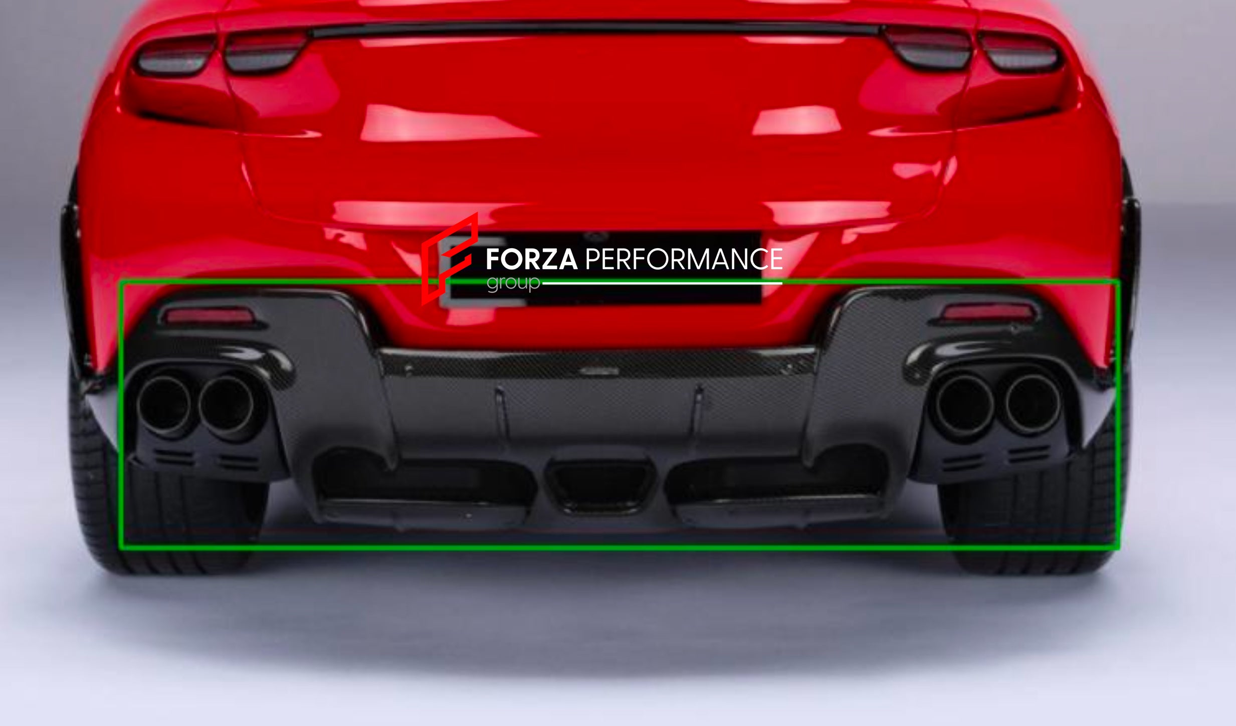 Ferrari Rear Defuser DRY CARBON REAR DIFFUSER for FERRARI PUROSANGUE – Forza Performance Group