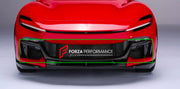 DRY CARBON TOP FRONT LIP for FERRARI PUROSANGUE  Set includes:  Top Front Lip