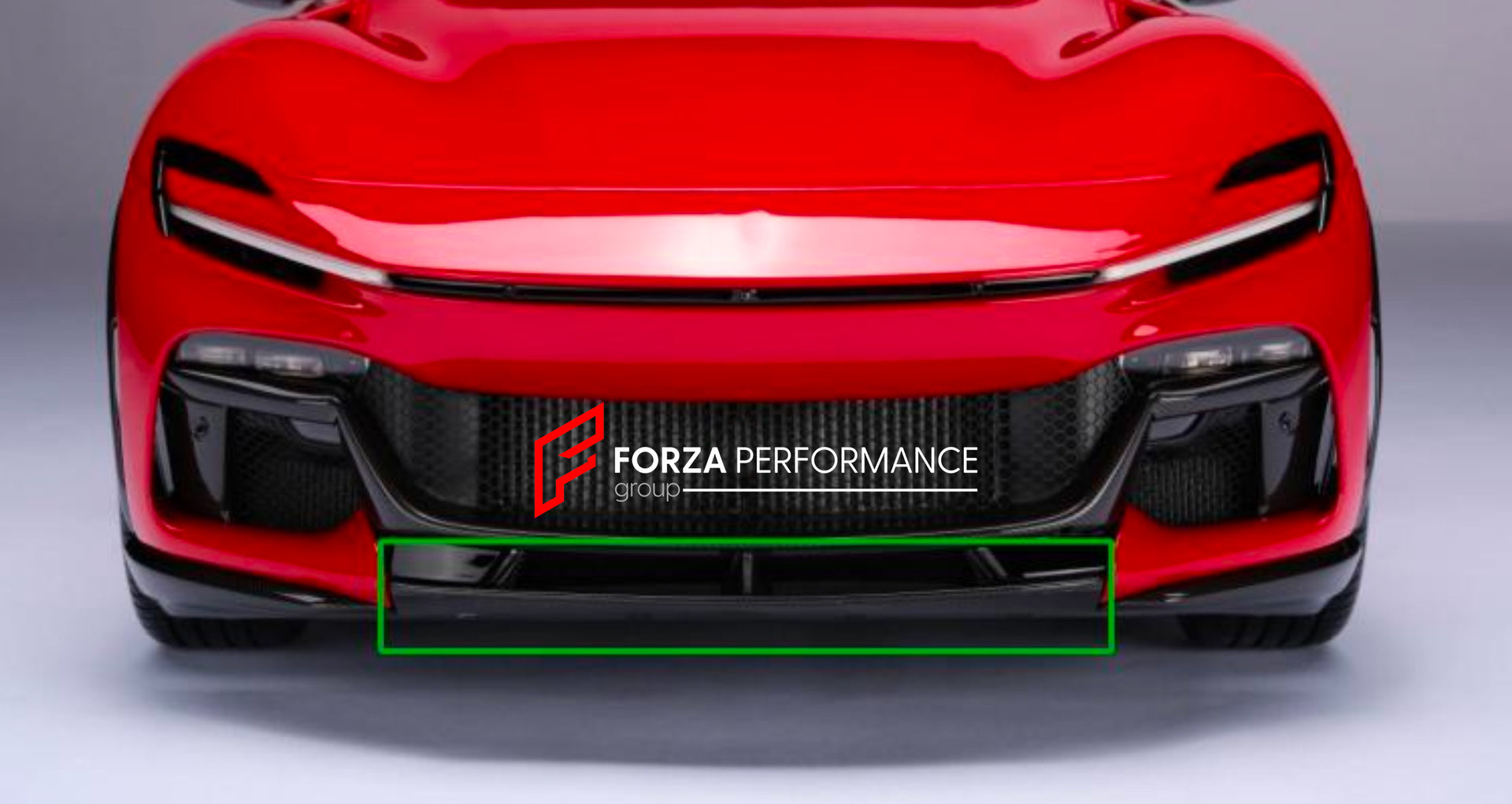 DRY CARBON BOTTOM FRONT LIP for FERRARI PUROSANGUE  Set includes:  Bottom Front Lip