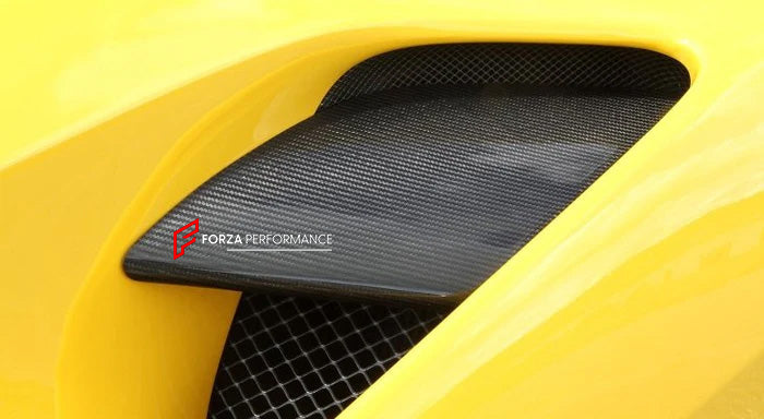 DRY CARBON FIBER AIR INTAKE FLAPS VENTS COVERS for FERRARI 488 GTB SPIDER 2015 - 2020

Set includes:

Air Intake Vents Covers

Material: Carbon Fiber

NOTE: Professional installation is required