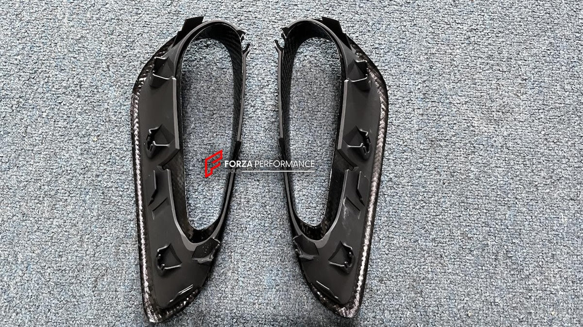 DRY CARBON FIBER AIR VENTS for PORSCHE 911 992 TURBO S