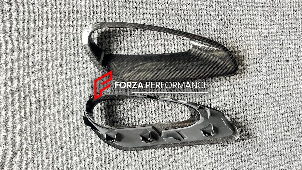 DRY CARBON FIBER AIR VENTS for PORSCHE 911 992 TURBO S