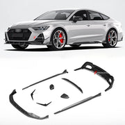 DRY CARBON FIBER BODY KIT for AUDI RS7 C8 2020 - 2023
Set includes:

Front Lip
Front Canards
Side Mirror Covers
Side Skirts
Rear Diffuser
Rear Spoiler
Material: Dry Carbon

NOTE: Professional installation is required.