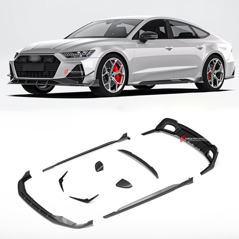 DRY CARBON FIBER BODY KIT for AUDI RS7 C8 2020 - 2023