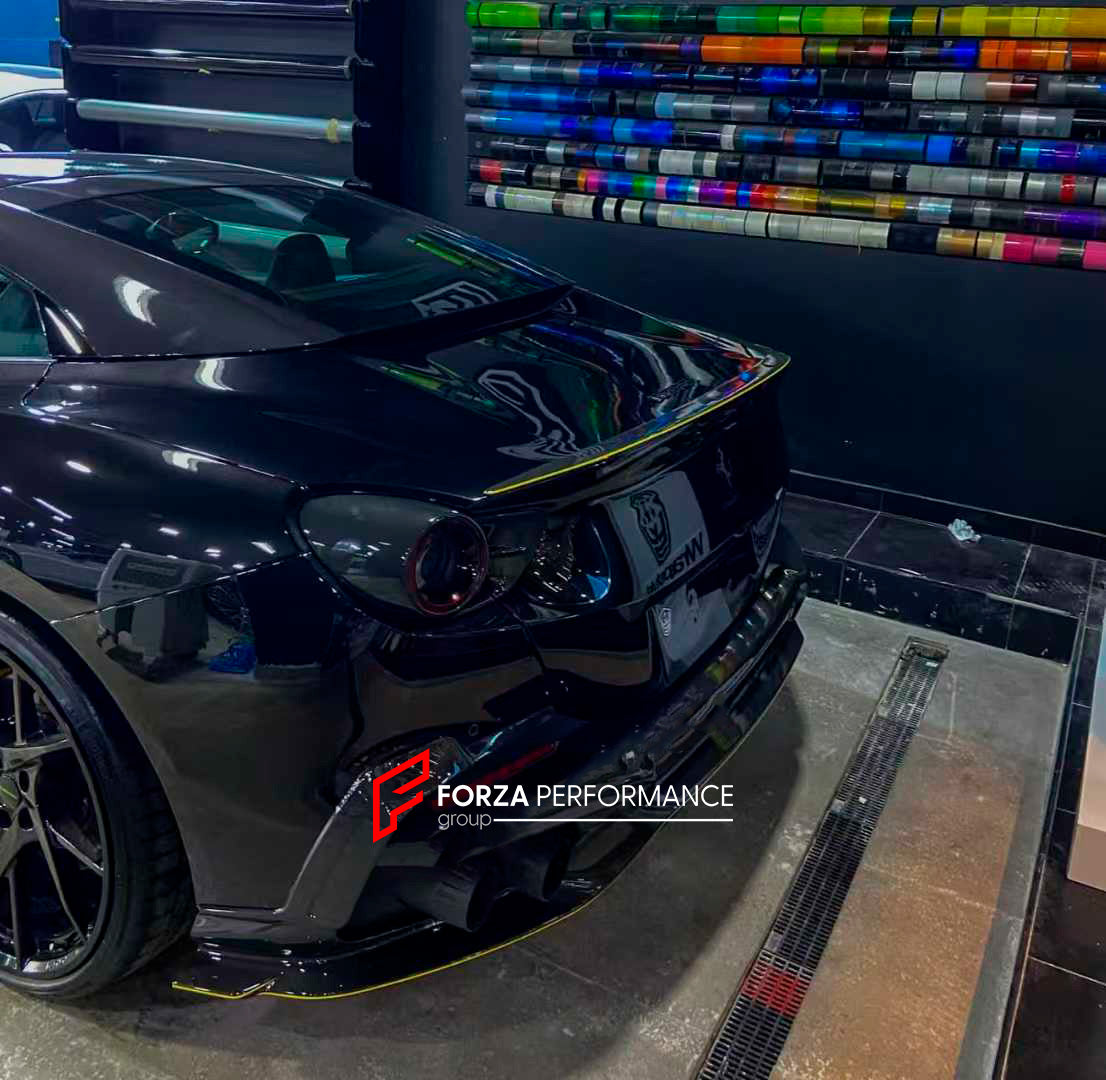 DRY CARBON FIBER BODY KIT for FERRARI PORTOFINO 2017 - 2021

Set includes:

Front Lip
Front Bumper Trims

Front Bumper Canards
Hood Air Vents Cover
Front Fender Trims
Side Skirts

Rear Bumper Trims
Rear Diffuser
Exhaust Tips

Material: Dry Carbon Fiber

NOTE: Professional installation is required