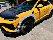 CARBON FIBER BODY KIT for LAMBORGHINI URUS S 2023-2024

Set includes:

Front Lip
Hood / Bonnet
Fender Flares
Roof Spoiler
Rear Spoiler
Rear Diffuser

Material: Carbon Fiber

NOTE: Professional installation is required.
